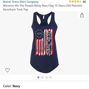 “WE THE PEOPLE 1176” American flag racerback tank. Size small!!